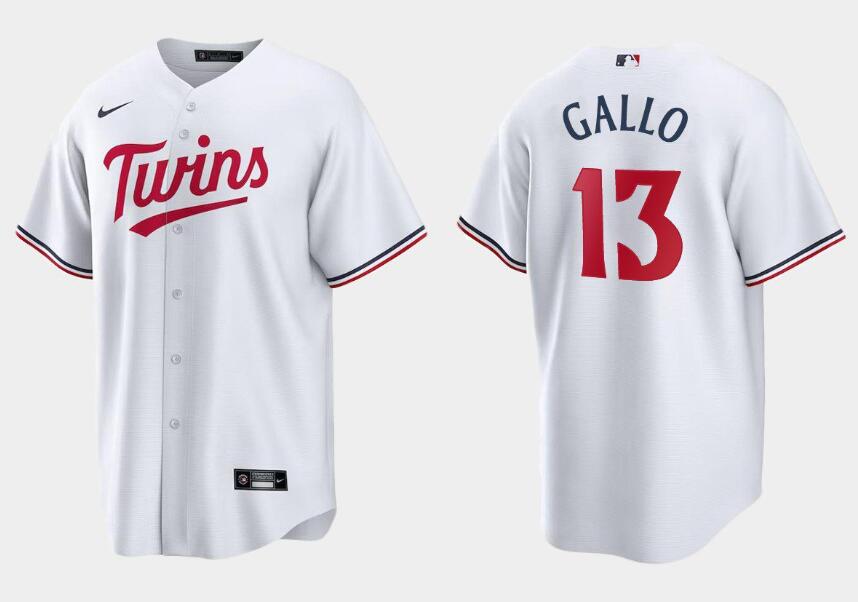 Men's Minnesota Twins #13 Joey Gallo White Cool Base Stitched Baseball Jersey Men's Minnesota Twins #13 Joey Gallo White Cool Base Stitched Baseball Jersey